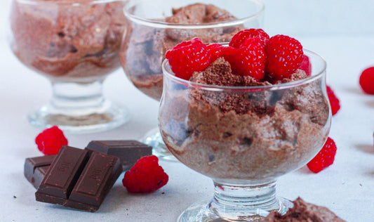 Chocolate mousse in glasses