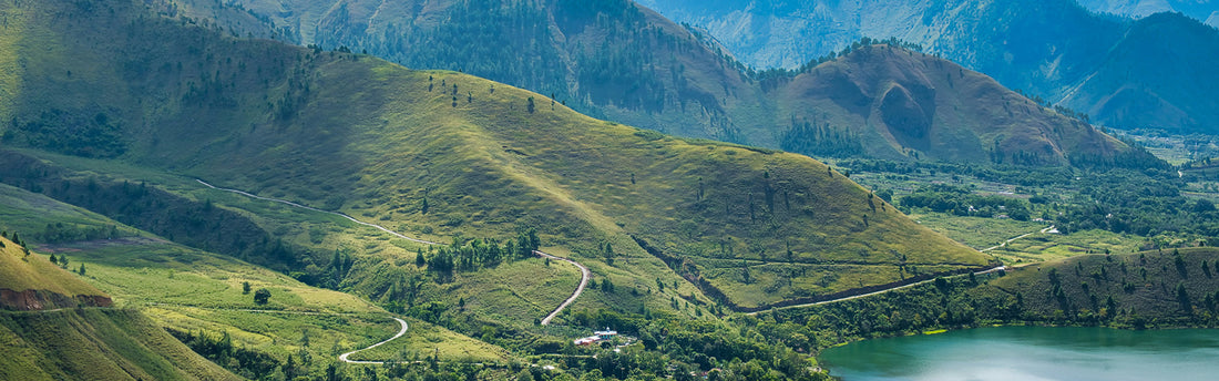 A photo of the mountains in North Sumatra.