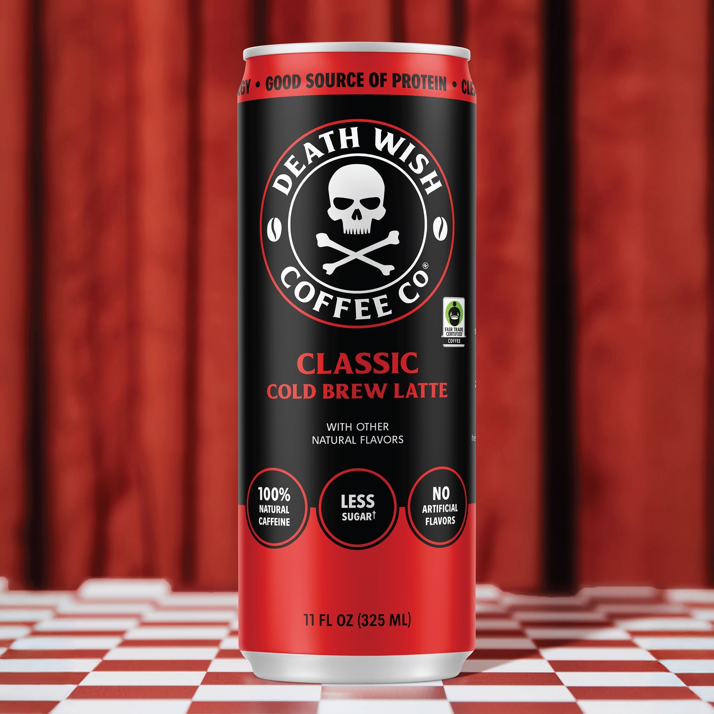 Death Wish Coffee Classic (Original) Cold Brew Latte.
