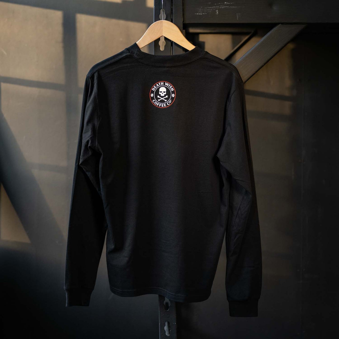 Death Wish Coffee Classic Logo Long Sleeve Shirt - Back.