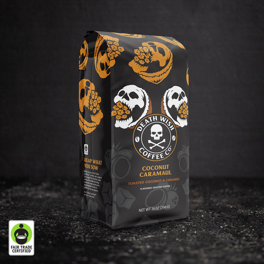 Death Wish Coffee Coconut Caramaul Flavored Coffee