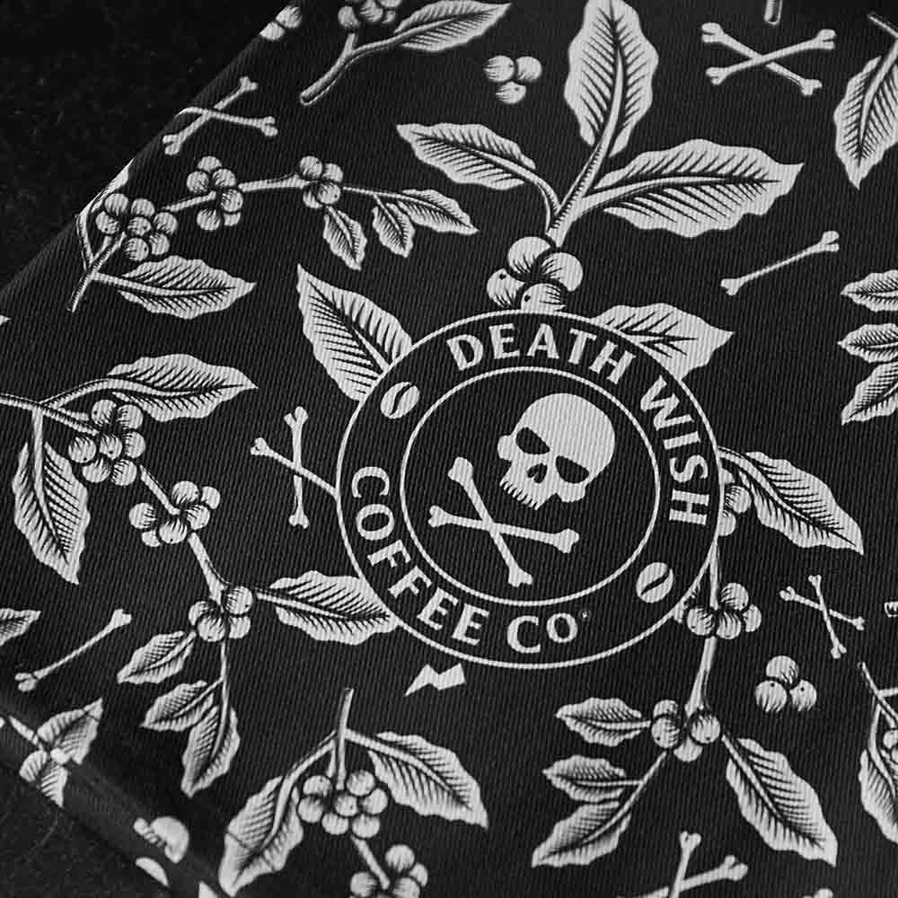 Death Wish Coffee Sacred Bloom Towel Detail