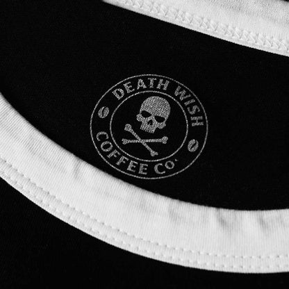 Death Wish Coffee Swig League Pitch Black Raglan - Interior Label
