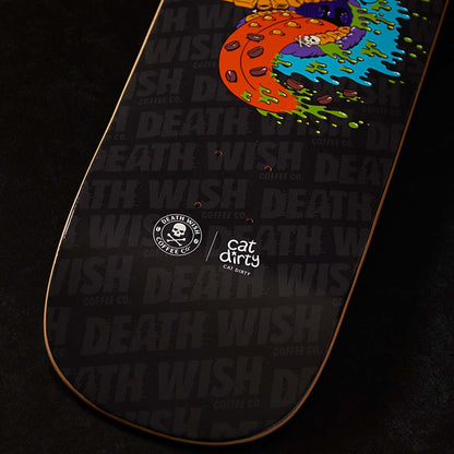 Death Wish Coffee x Cat Dirty Artist Series Skate Deck - Logo Lockup