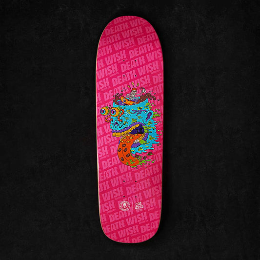 Death Wish Coffee x Cat Dirty - Pink Skateboard