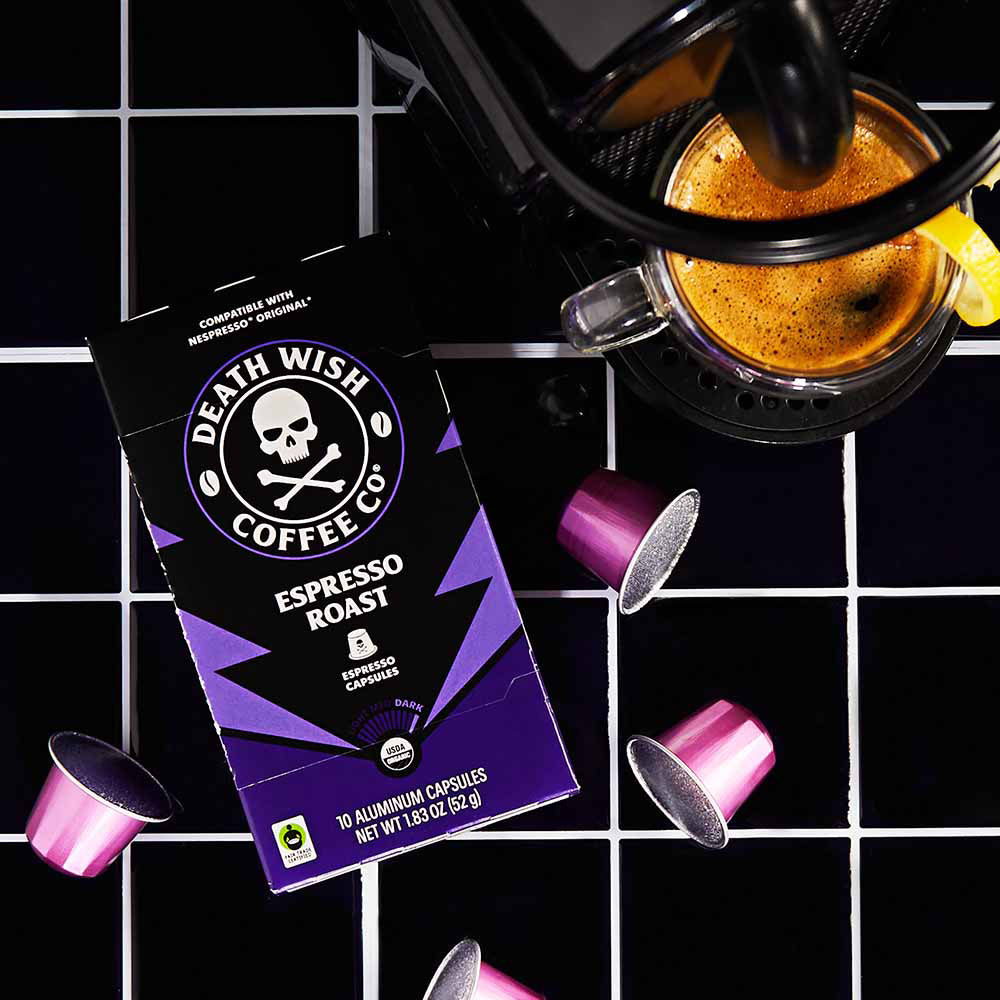 Death Wish Coffee Espresso Roast Espresso Capsules Unpacked