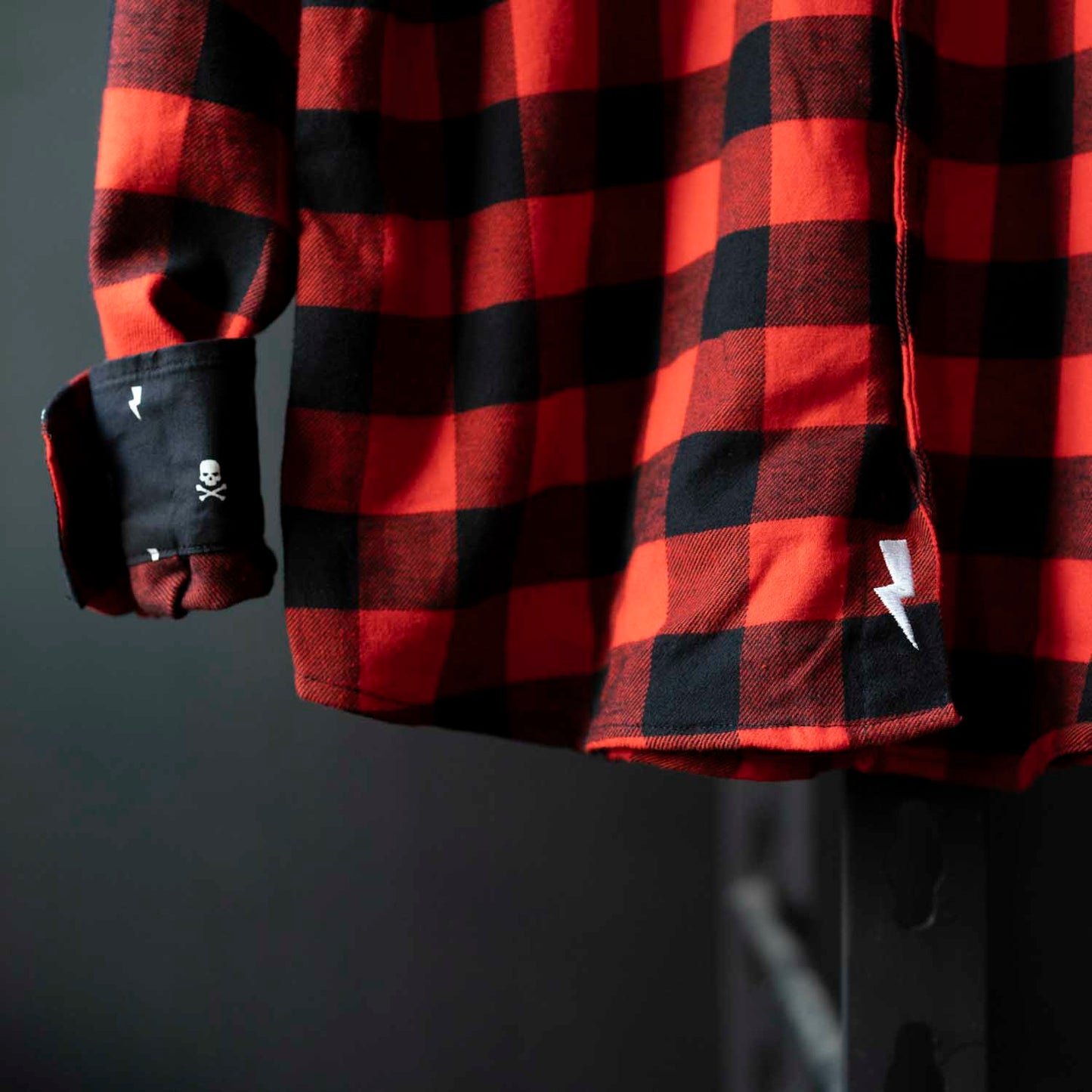 Death Wish Coffee Dark Roast Flannel - Bolt Details