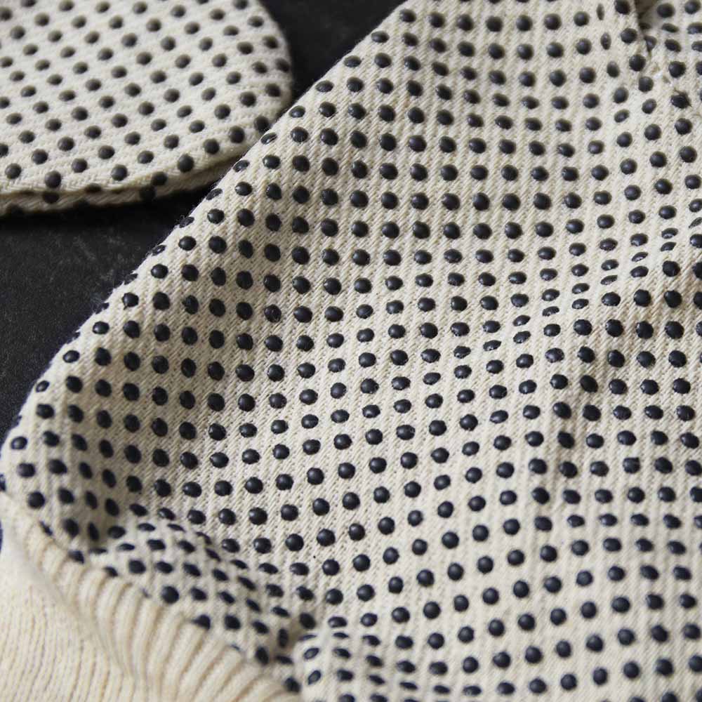 A close up of the palm of the Death Wish Coffee Gettin' Dirty Gardening Gloves.