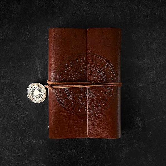The front of the Death Wish Coffee Tree of Life Journal.