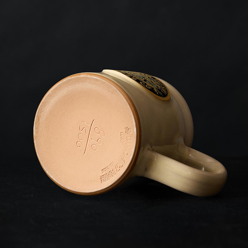 The bottom stamp of the Death Wish Coffee Shrouded Mountain Mug.