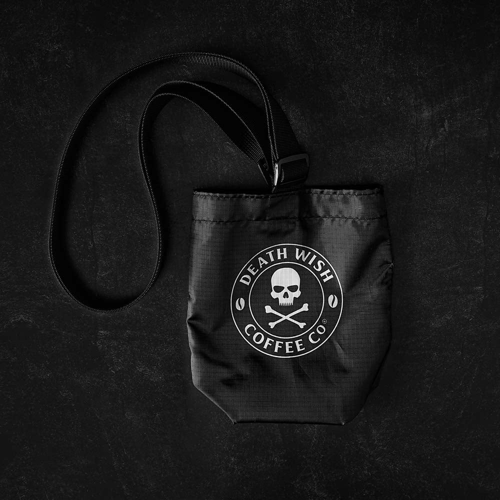 The front of the Death Wish Coffee Sunrise Summit Sling.