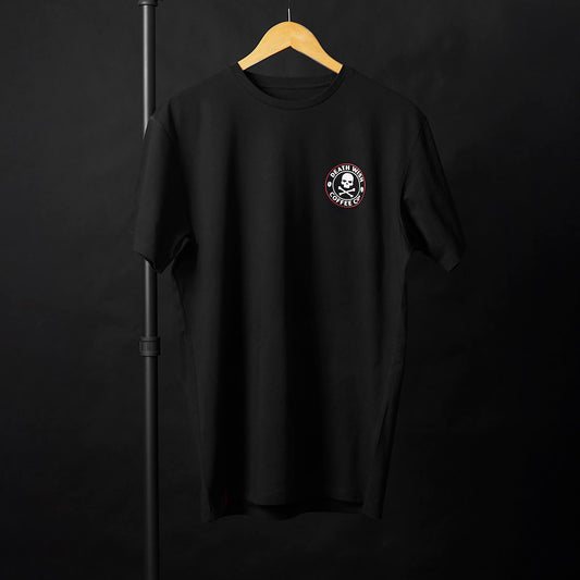 The front of the Death Wish Coffee Signature Boxy Tee.