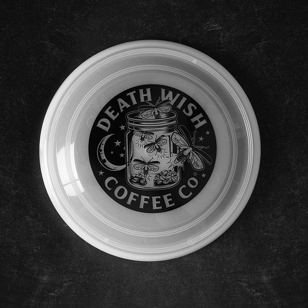 Shop the Death Wish Coffee Glow to Hell Frisbee.