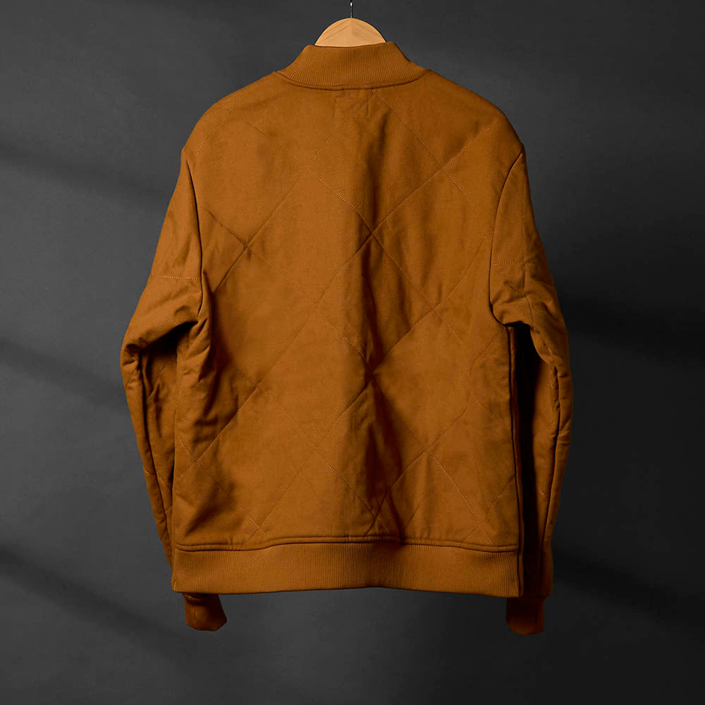 The back of the Death Wish Coffee Rough Cut Canvas Jacket.