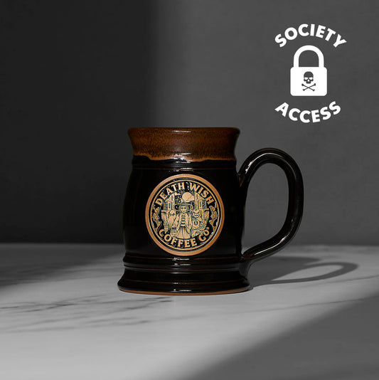 Unlock early access to the Death Wish Coffee Trick or Treat Tankard.