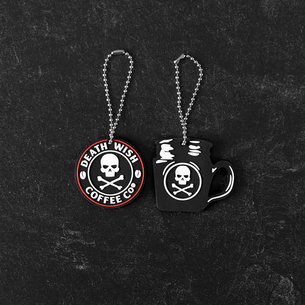 The Death Wish Coffee Key Cover Set without keys.