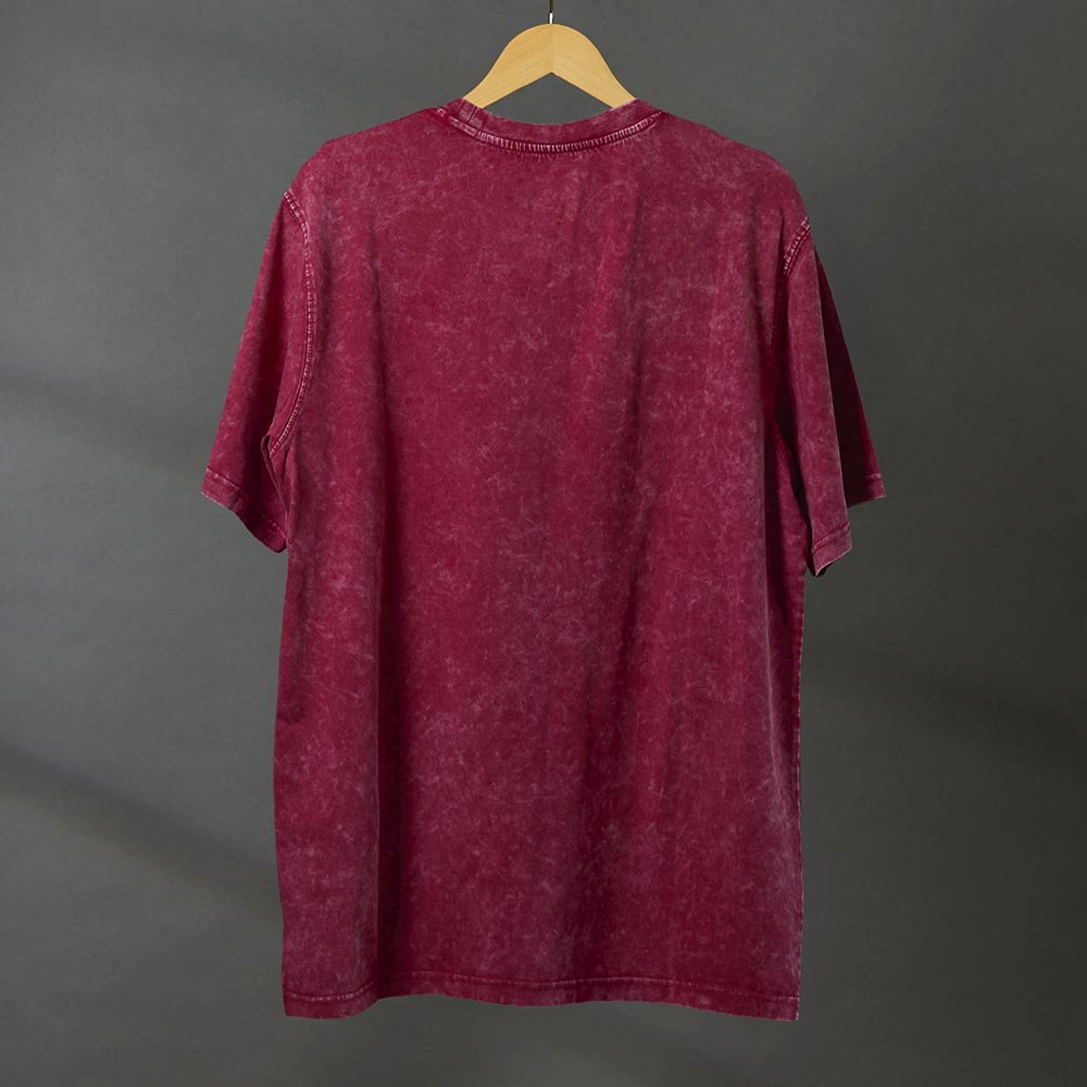 The back of the Death Wish Coffee Red The Room Tee.