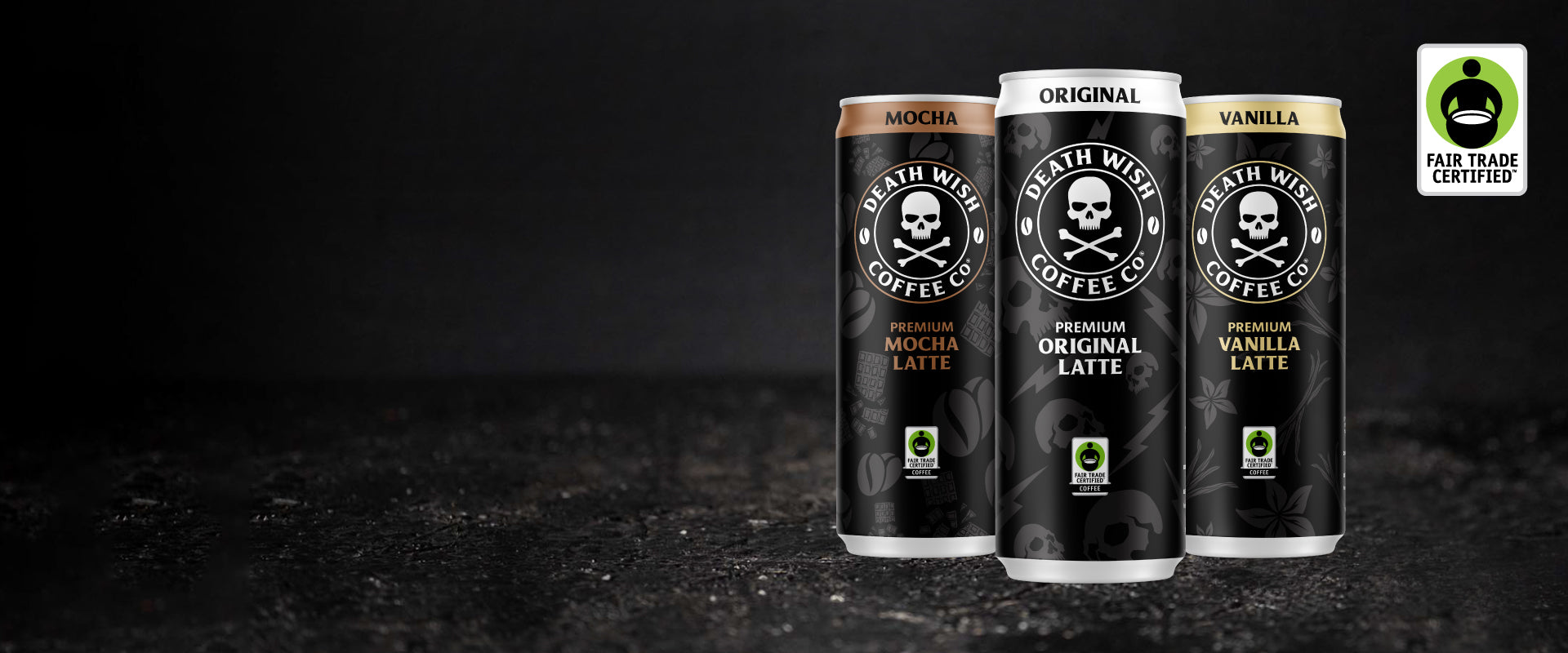 Death Wish Coffee Fair Trade Certified Canned Lattes