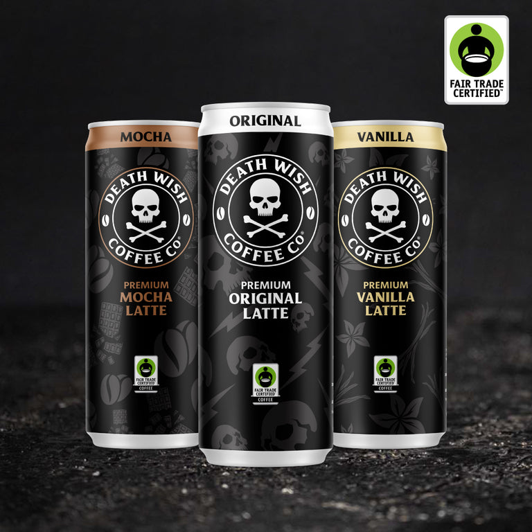 Death Wish Coffee Fair Trade Certified Canned Lattes