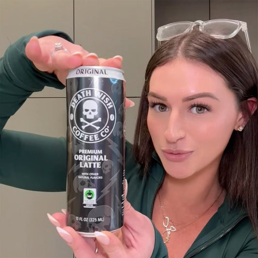 Reviews of our new Death Wish Coffee Canned Lattes by Paige Slayton.