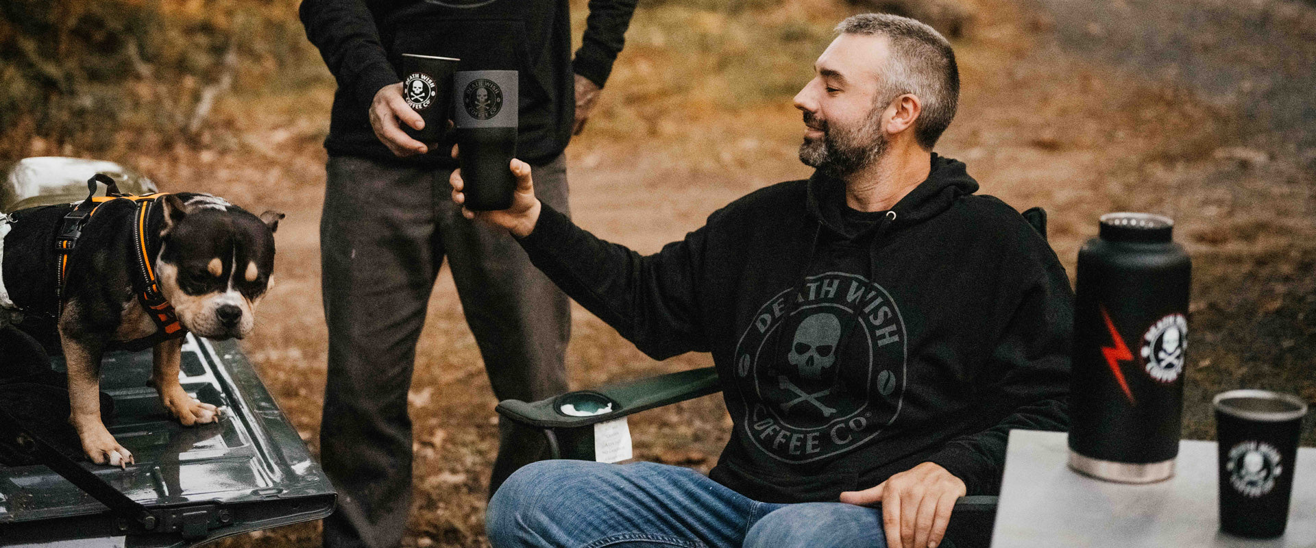 Death Wish Coffee Shadow Logo Hoodie