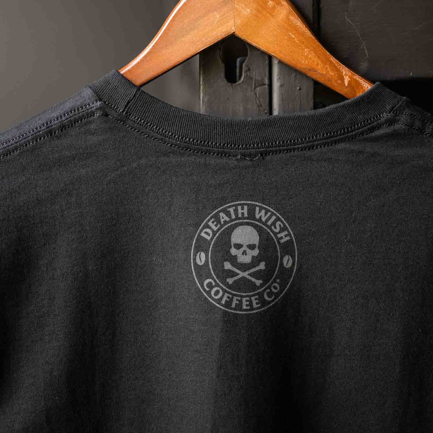 Death Wish Coffee Shadow Logo Tee - Back Detail