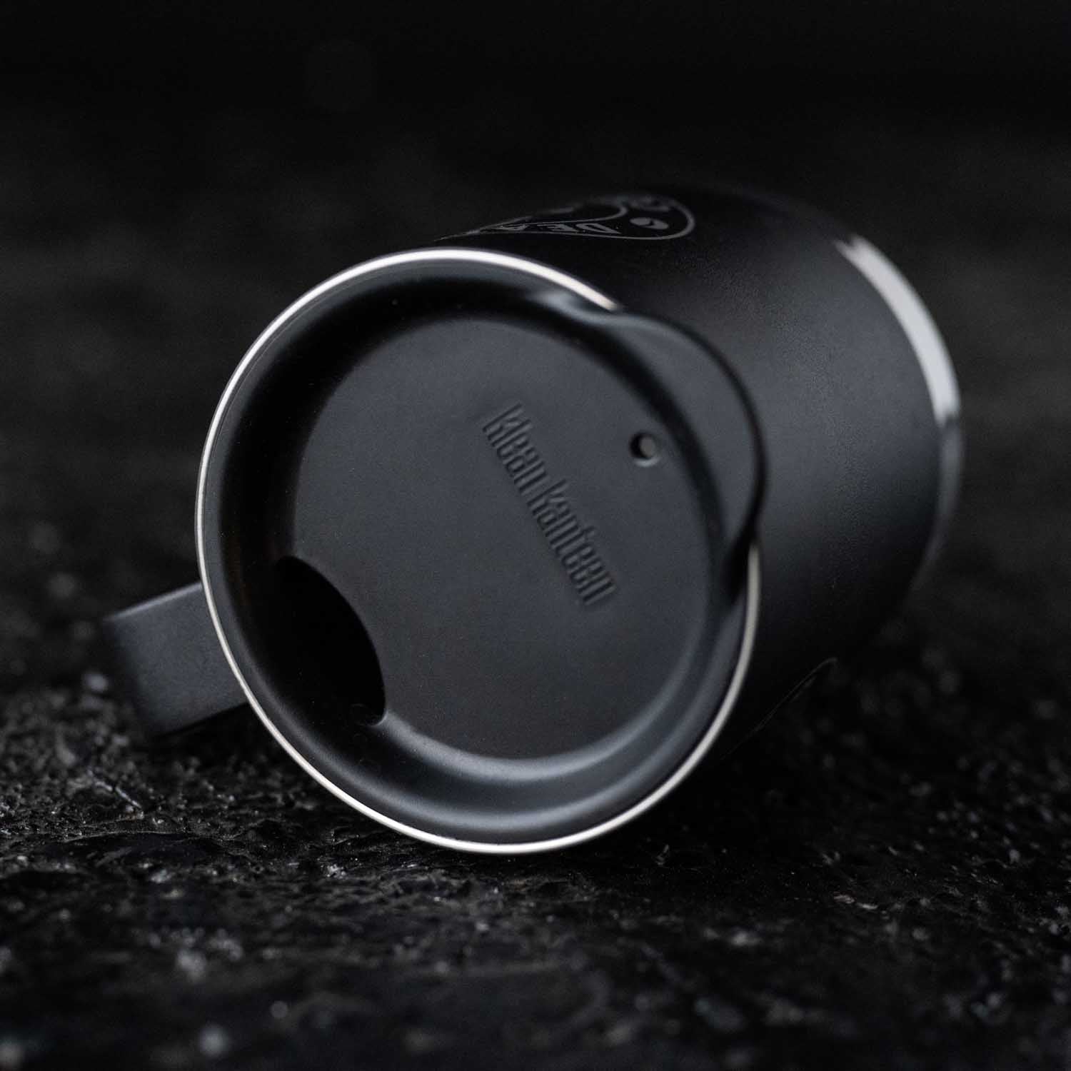 Death Wish Coffee Crossbones Klean Kanteen Mug - Lid Detail Shot