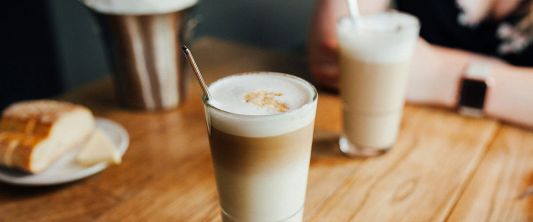 Greek coffee sitting on a table at a coffee shop. Image Source: Josh Couch via Unsplash
