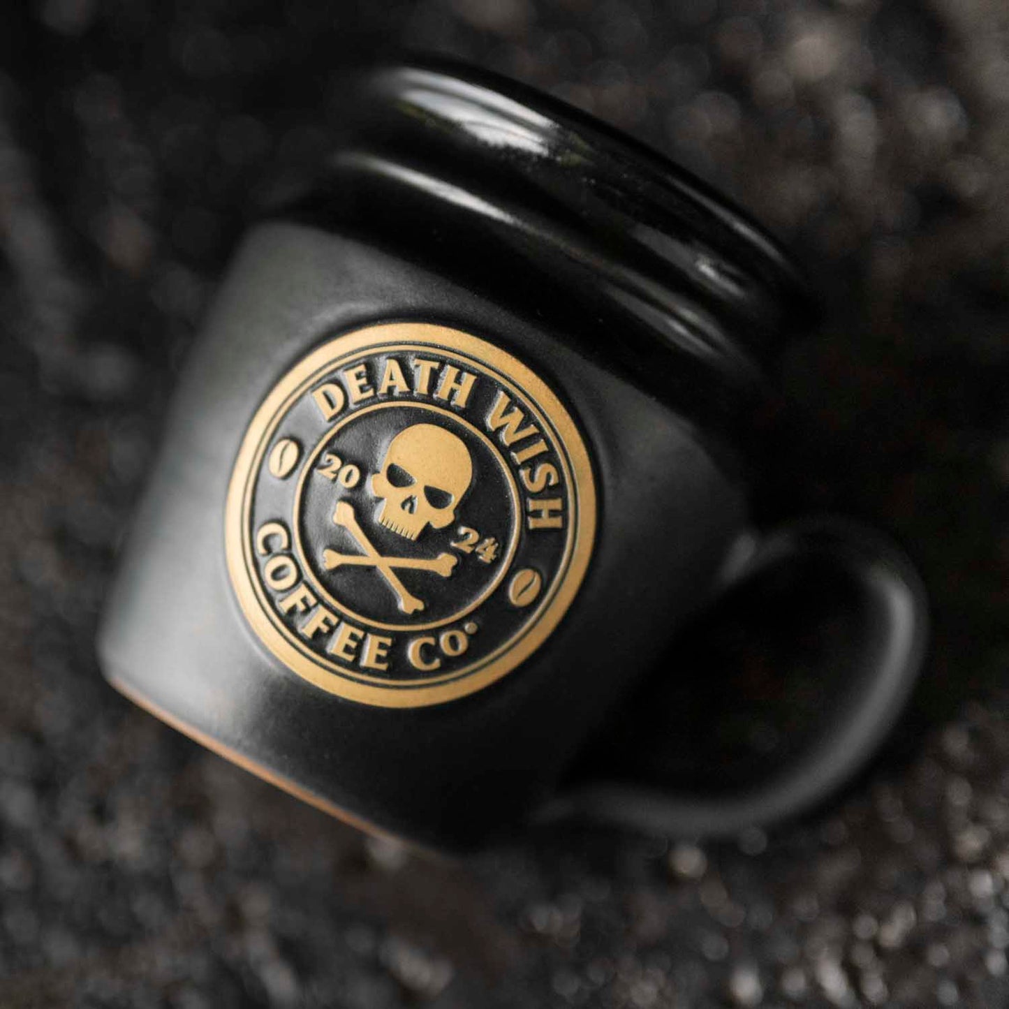 2024 Death Wish Coffee Mug Medallion Detail