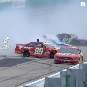 A video of Anthony Alfredo narrowly escaping a wreck.
