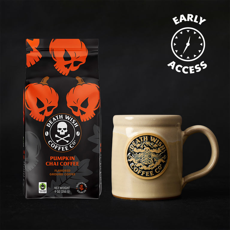 Unlock early access to the Death Wish Coffee Summit Brew Ground Bundle.