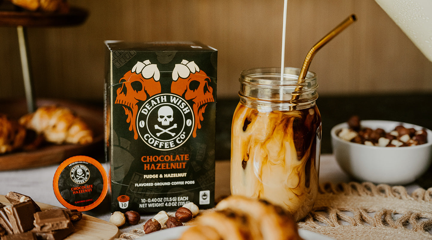 Death Wish Coffee Chocolate Hazelnut Flavored Single-Serve Pods
