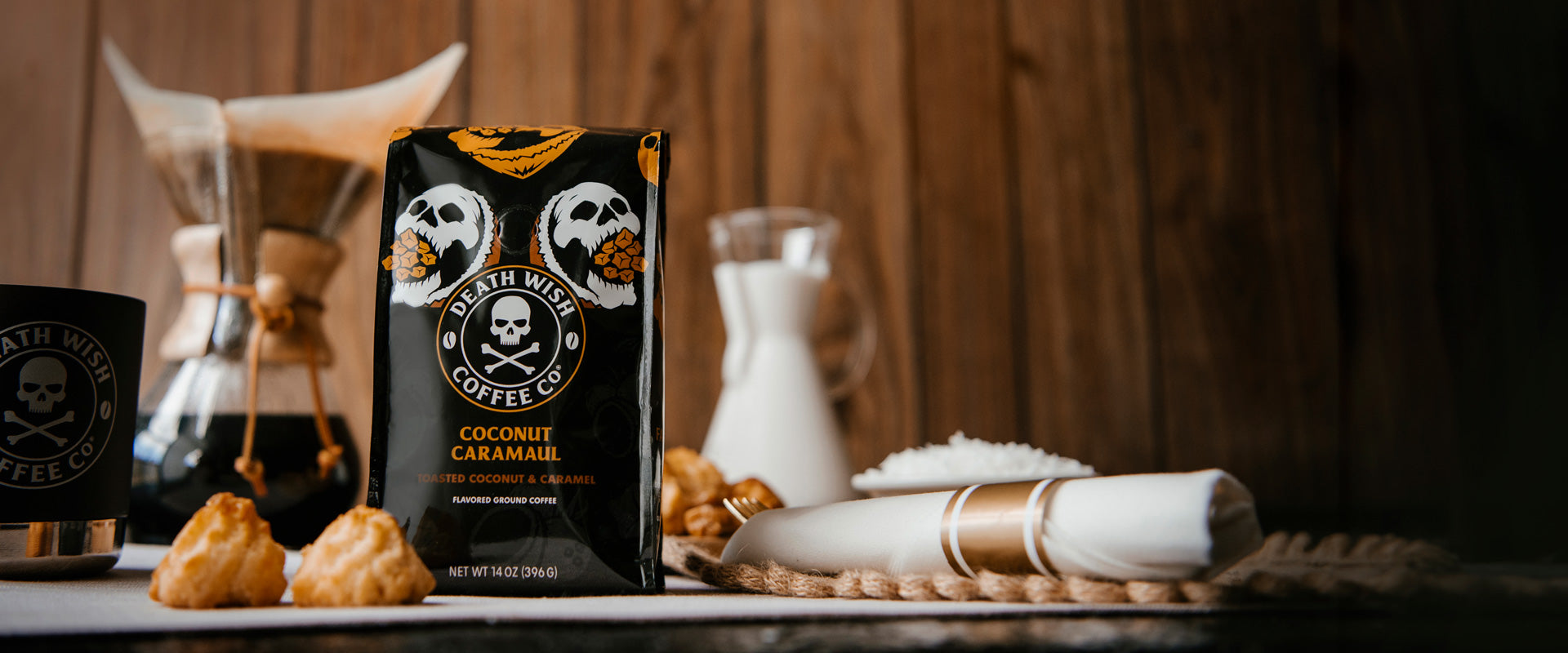 Coconut Caramaul Flavored Coffee - Available Exclusively at Deathwishcoffee.com
