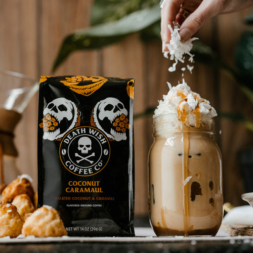 Coconut Caramaul Flavored Death Wish Coffee