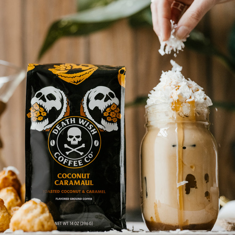 Coconut Caramaul Flavored Coffee - Available Exclusively at Deathwishcoffee.com