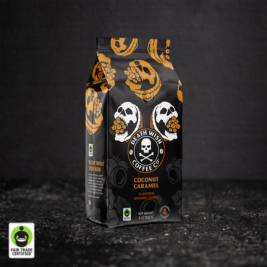 Shop Coconut Caramel flavored Death Wish Coffee.
