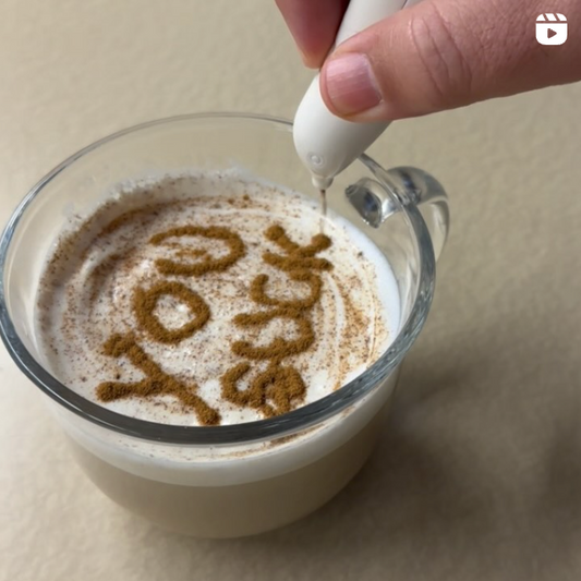Letting our coworkers know how appreciated they are with coffee pen art.
