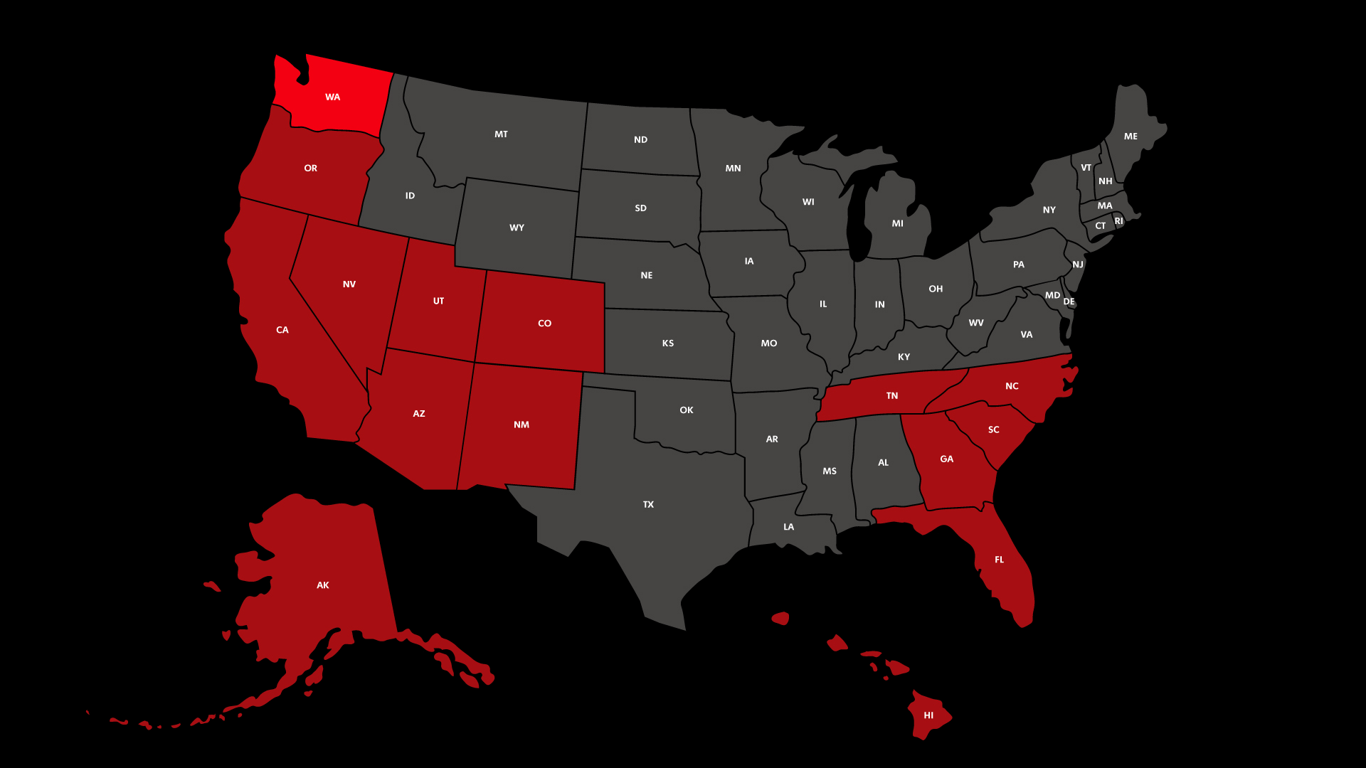 A map of where to find Death Wish Coffee at your local Costco.
