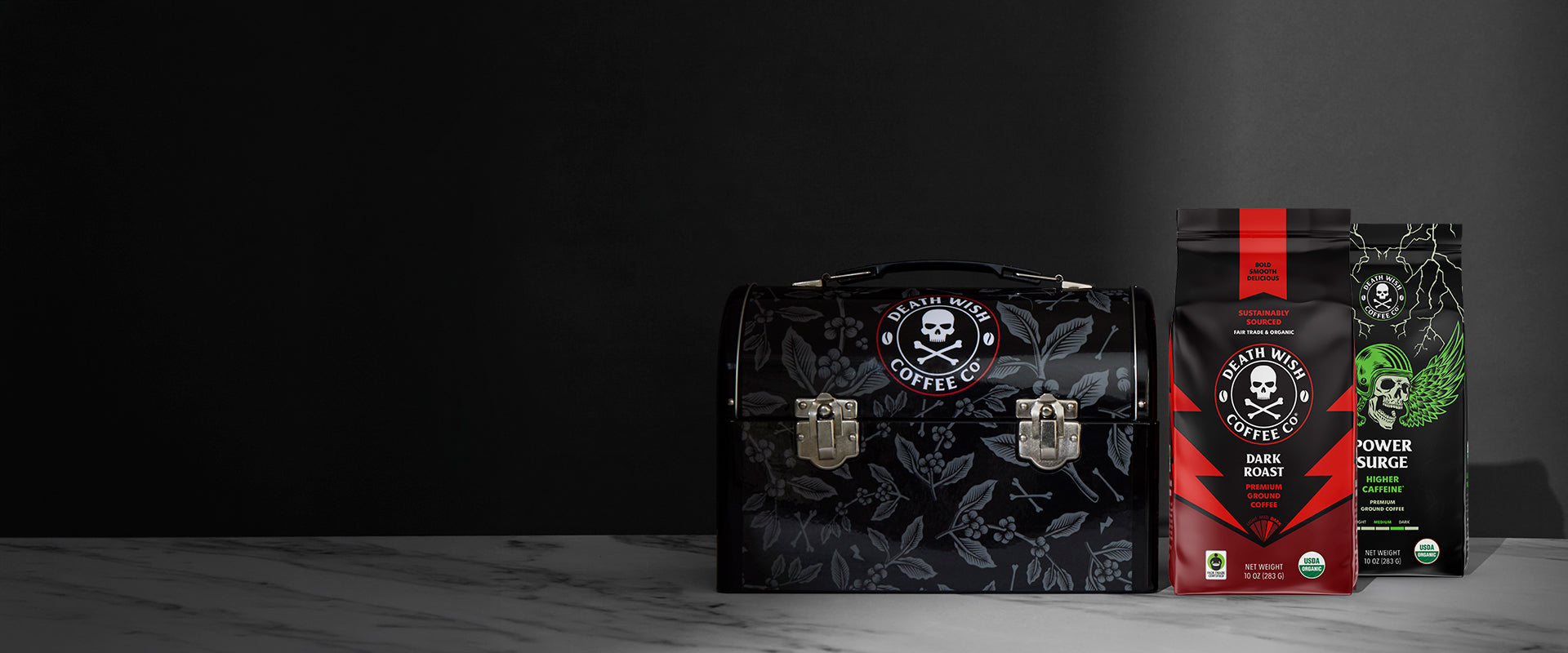 Shop the Death Wish Coffee Liquid Lunch Collector's Bundle.