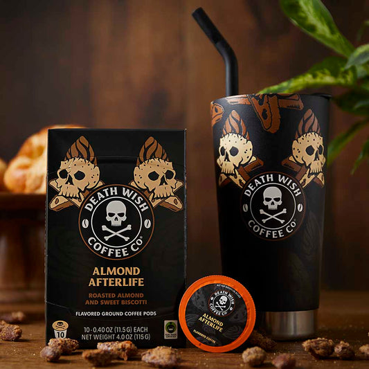 Death Wish Coffee Almond Afterlife Single-Serve Pod Bundle