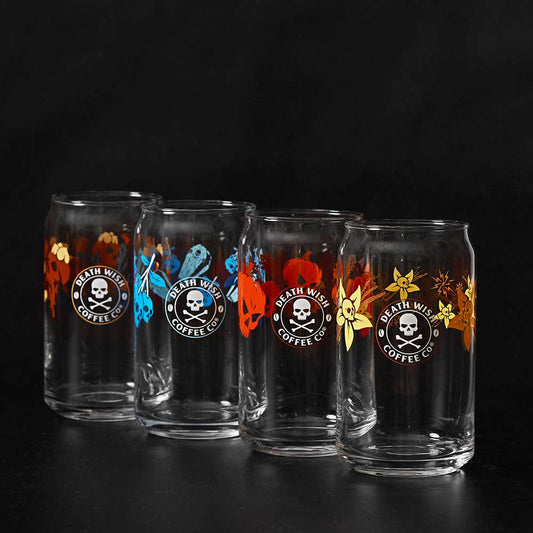 Death Wish Coffee Flavor Fiends Soda Can Glass Set