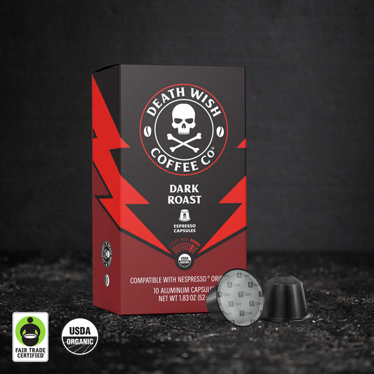 Death Wish Coffee Dark Roast Espresso Capsules