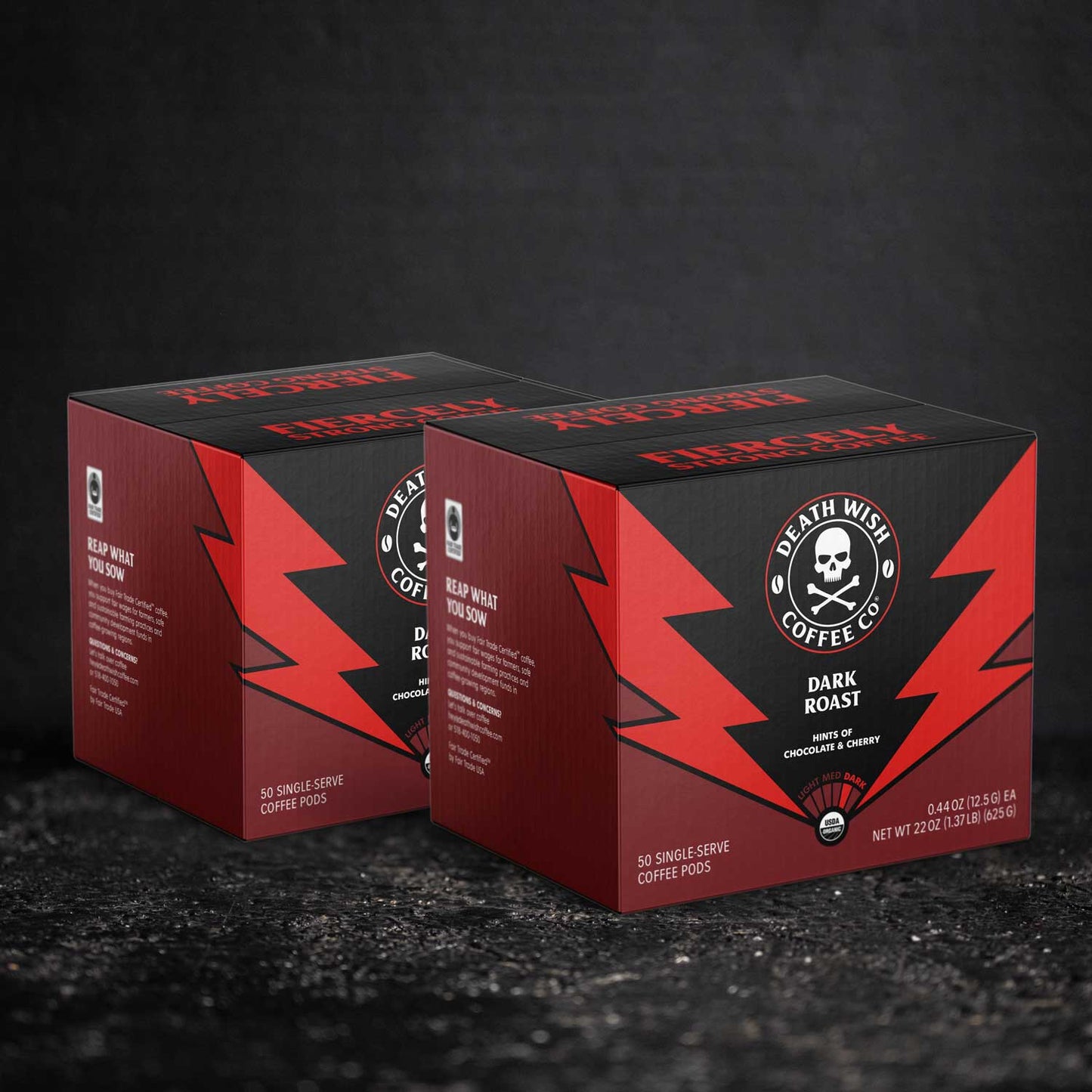 Death Wish Coffee Dark Roast Single-Serve Coffee Pods - 100 Count