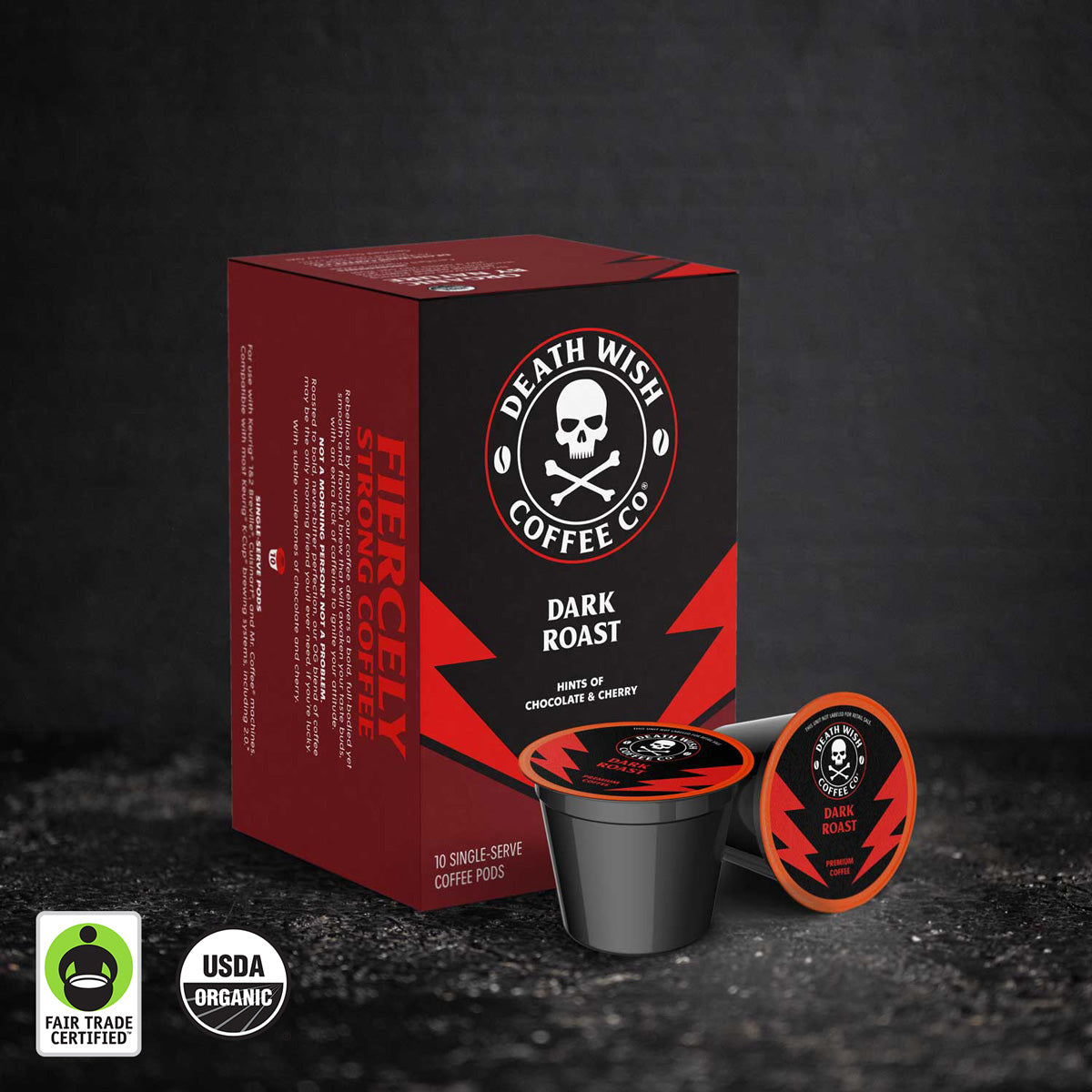Death Wish Coffee Dark Roast Single-Serve Coffee Pods