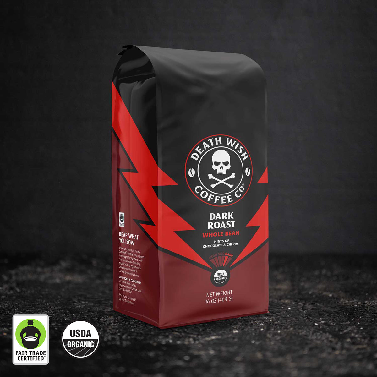 Fiercely Strong Coffee Dark Roast Coffee Death Wish Coffee