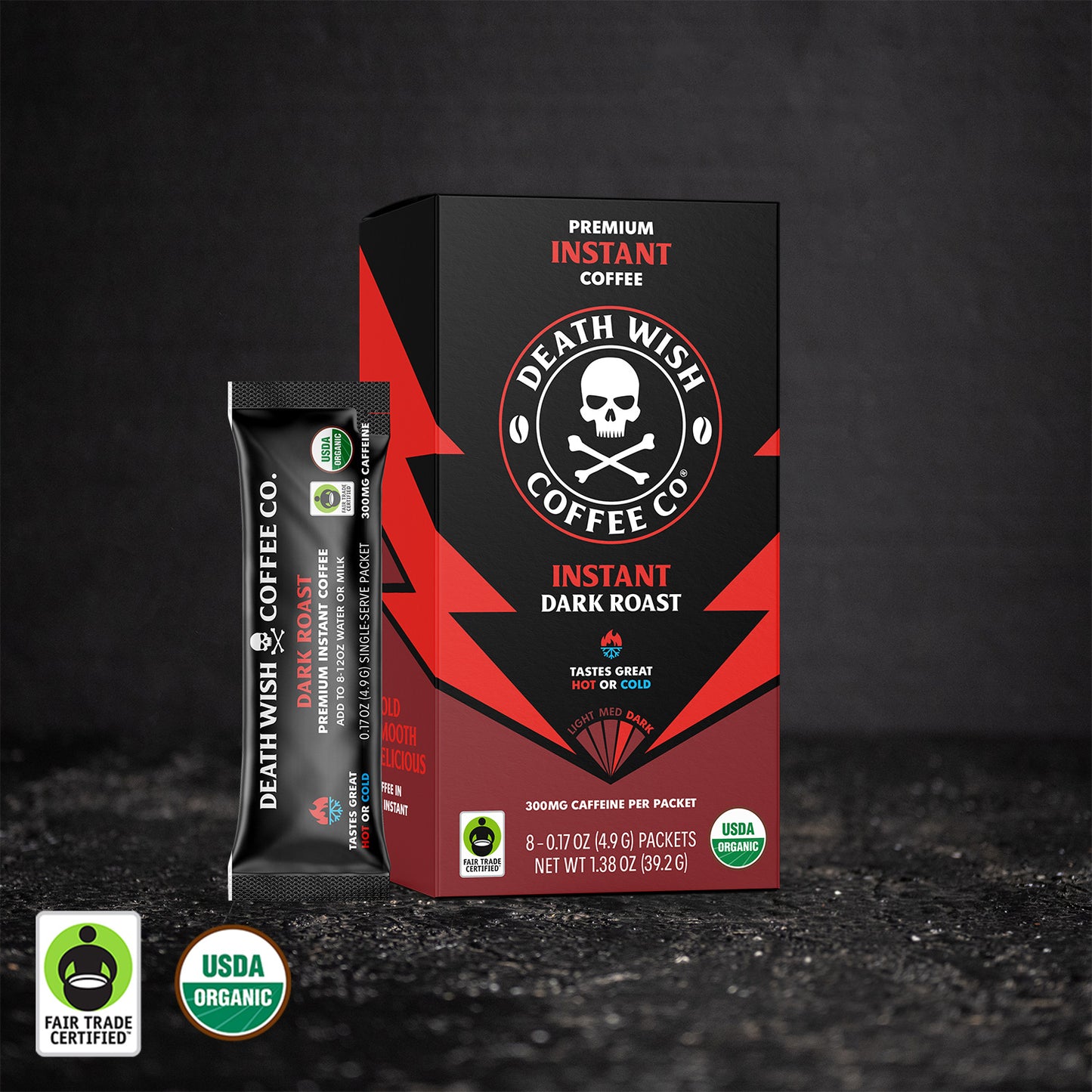 Dark Roast Instant Coffee - 8 Count