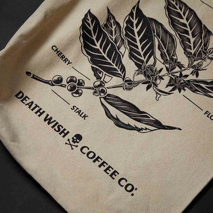A close up of the graphic on the bag from the Death Wish Coffee Brewtanical Gardening Set.