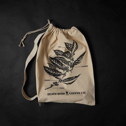 The bag from the Death Wish Coffee Brewtanical Gardening Set.
