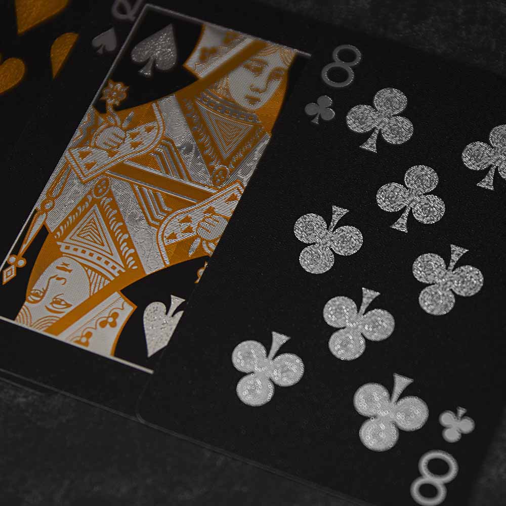 Another close up of the Death Wish Coffee Poker Face Playing Cards.
