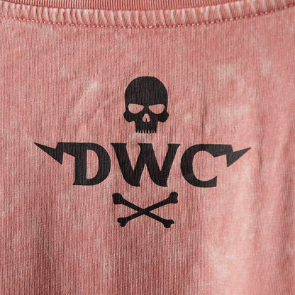 A close up of the back of the Death Wish Coffee Pink Haze Tee.
